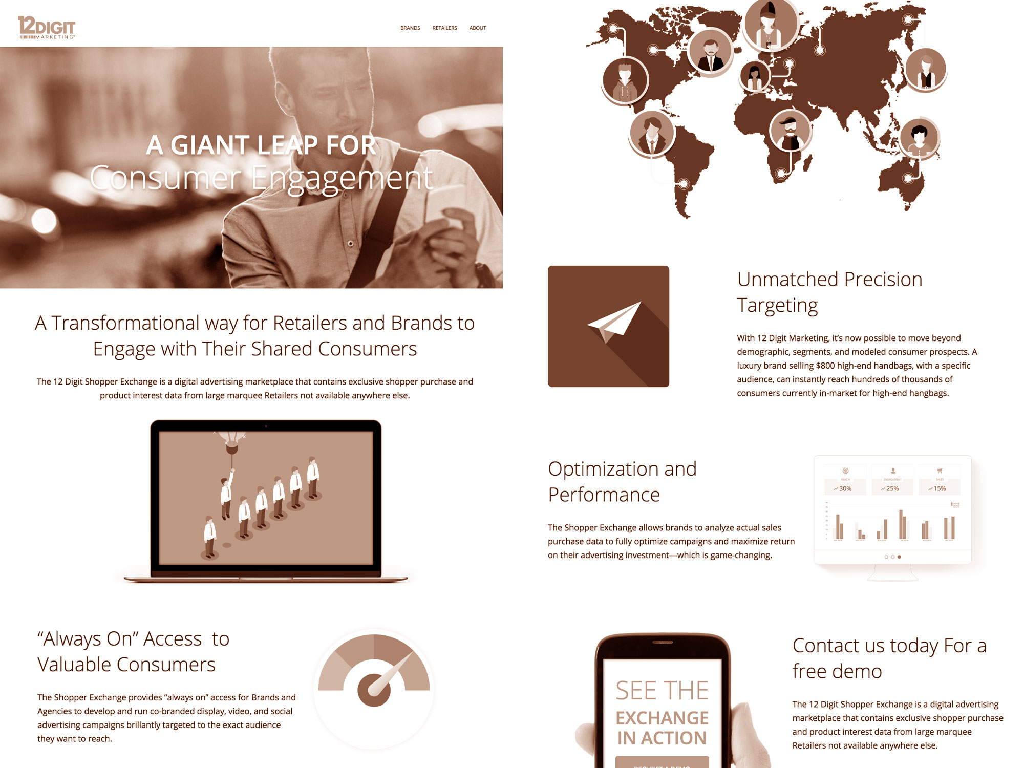 Preview case study for 12 Digit Marketing Website