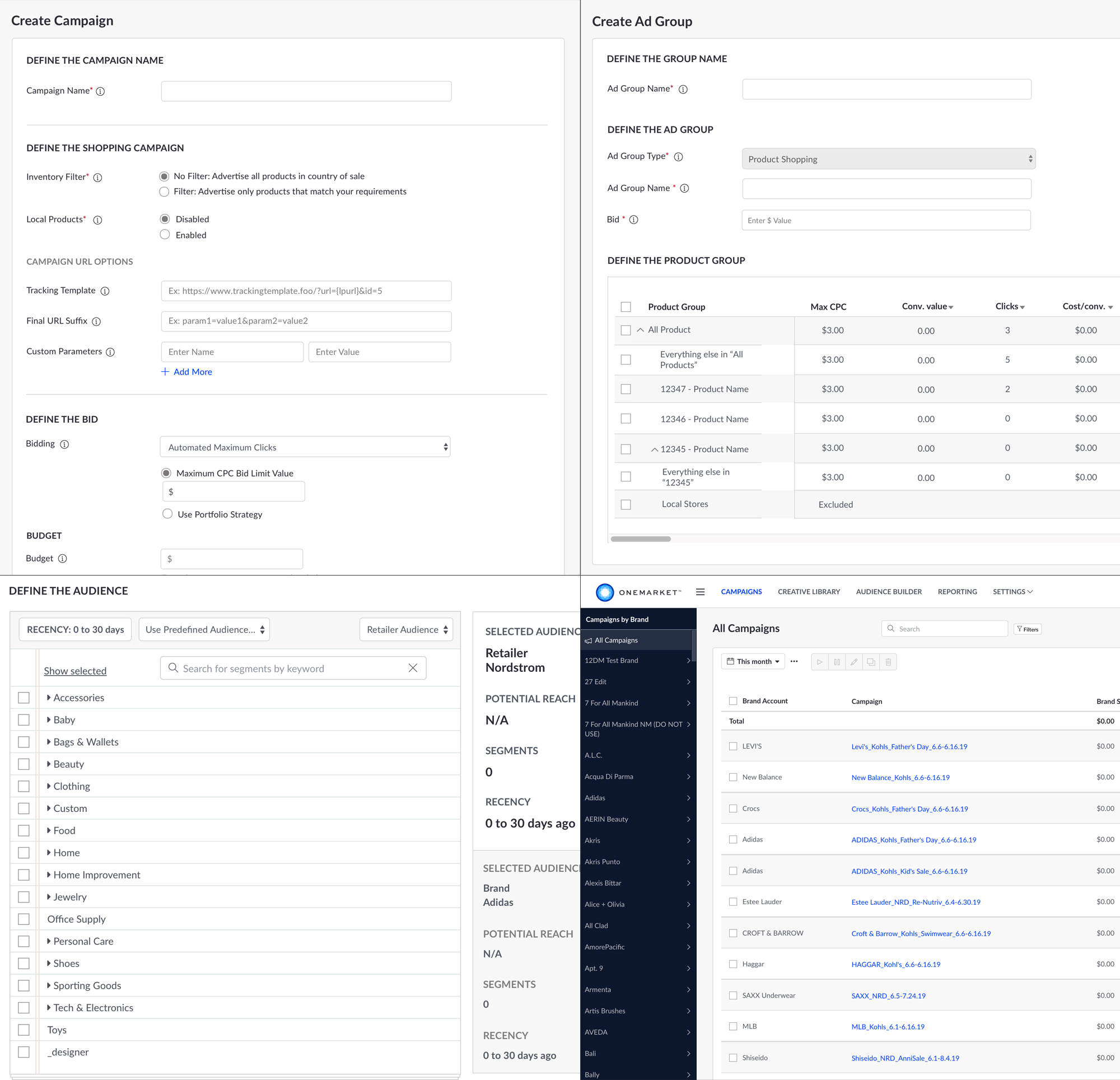 OneMarket WebApp Design