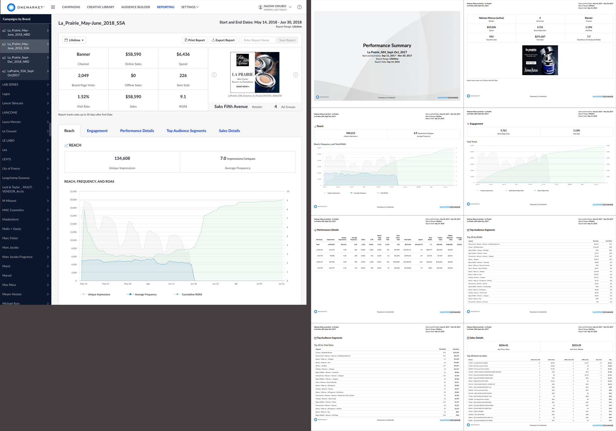 OneMarket WebApp Design