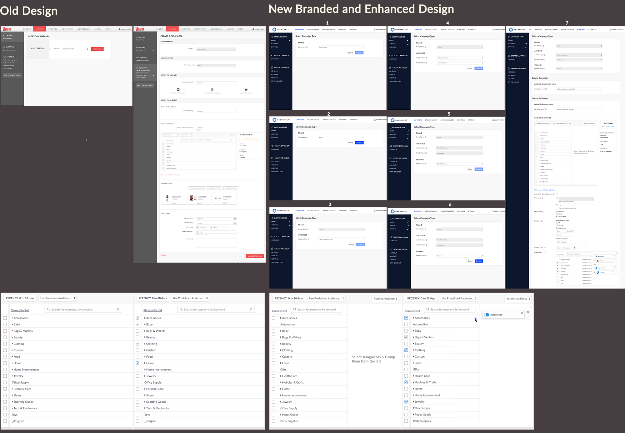 OneMarket WebApp Design
